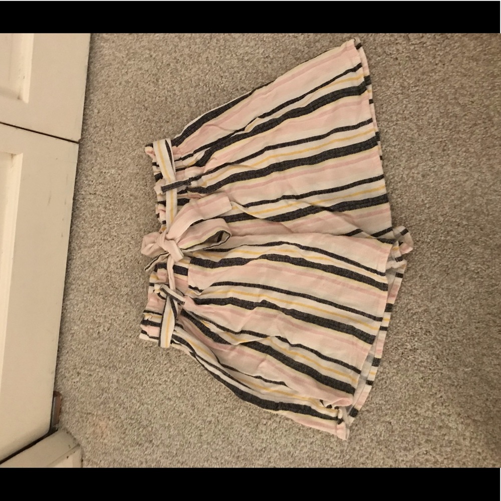 striped shorts